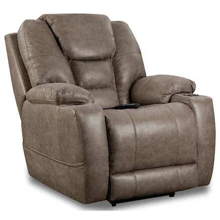 Casual Power Recliner with Cup Holders